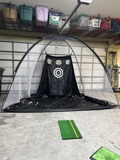 Golf Net 10x7ft Golf Practice Net and Mat for Backyard Home Training