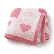 90 70cm Baby Blankets Newborn Knitted Stroller Wrap Cradle Quilts Breathable