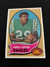 HAROLD JACKSON ROOKIE TOPPS 1970 PHILADELPHIA EAGLES EXMT FOOTBALL CARD !!. rookie card picture