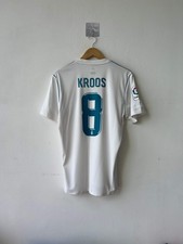 (M) Camiseta Real Madrid 2017-18 local Kroos #8 Original Jersey Kit