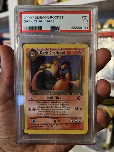 Dark Charizard (Unlimited) graded PSA 1 for sale on eBay