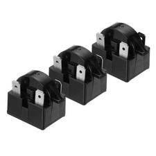 3pcs PTC Refrigerator Starter Relay, 4.7 Ohm 4 Pin Fridge Compressor Start Relay