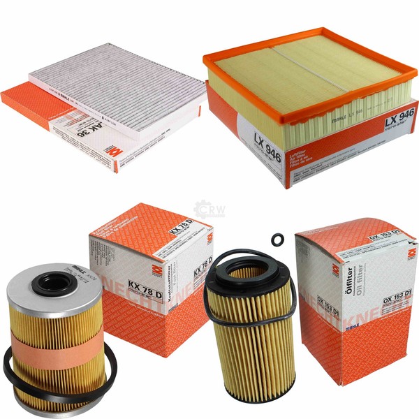 Mahle Kraftstofffilter KX 78D Innenraum LAK 36 Luft LX 946 ÖLfilter OX 153D1-image