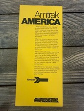 Vintage Amtrak AMERICA "Getting Into Training" Travel Brochure Flyer Ephemera