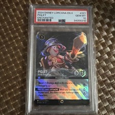 2024 DISNEY LORCANA URSULA'S RETURN ENCHANTED PIGLET - STURDY SWORDSMAN PSA 10