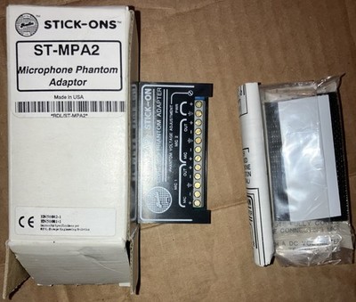 NEW Radio Design Labs RDL ST-MPA2 Stick On Dual Mic Phantom Adapter ST MPA2
