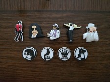 Lot Of 9 Michael Jackson Shoe Charms