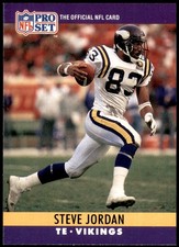 Steve Jordan 1990 Pro Set Minnesota Vikings #189