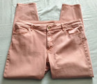 WHITE HOUSE BLACK MARKET Light Pink "SKINNY CROP" Jeans Sz 14 (25.5 Inseam) — photo 2