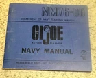 1964 Hasbro Gi Joe Short Blue Triple TM Navy Manual For Early 3TM Boxed Figures
