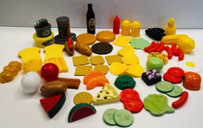Play Food Toy Lot 65 Pieces Pretend Play Preschool Burgers Fries More BIN 13