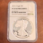 U.S. Mint American Eagle 2023 S $1 1 oz .999 Silver Proof NGC PF 69 UC