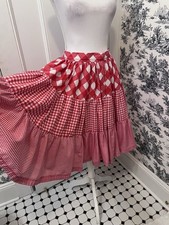 Women  s Square Dance Skirt Vintage Handmade Size Small