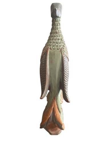 Wood Carved Pheasant Hand Painted 13” - Picture 4 of 5