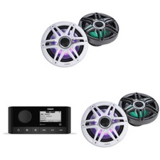 Fusion MS-RA60 Source Unit w/  2 Pair  Clarion CMSP-771RGB-SWG Premium 7.7-...