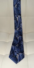 Mens Neck Tie J. Garcia Modern Furniture Collection 50 Blue/Blk/Teal 100 Silk
