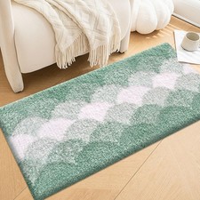 Bathroom Runner Rugs, Thick Absorbent Non-Slip Long Bath Mat, Quick Dry Low P...