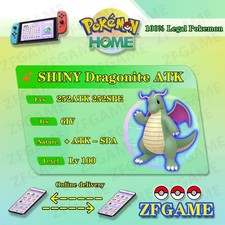   6IV SHINY Dragonite ATK  EVS   POKEMON HOME  Champions  Online delivery  