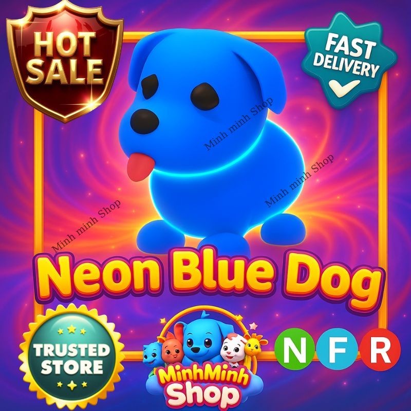 🐶 Neoon Blue Dog Legendary Adopt M3e Pet NFR|Fast Safe Delivery
