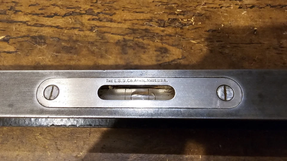 Vintage Starrett (LSS Co, Atholl Mass.) Cast Iron Level. Made in USA. *Read* - Image 2 of 4