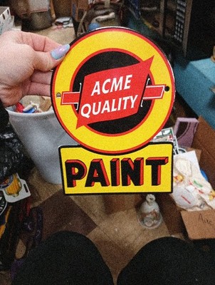 Porcelain Acme Quality Paint Sign 
