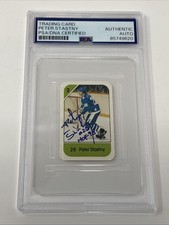 Signed Auto 1982-83 Post Cereal Peter Stastny #26 HOF PSA DNA Authentication