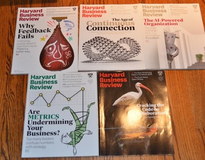 5 Harvard Business Review Magazines Lot 2019 issues 2 3 4 5 6 volume 97