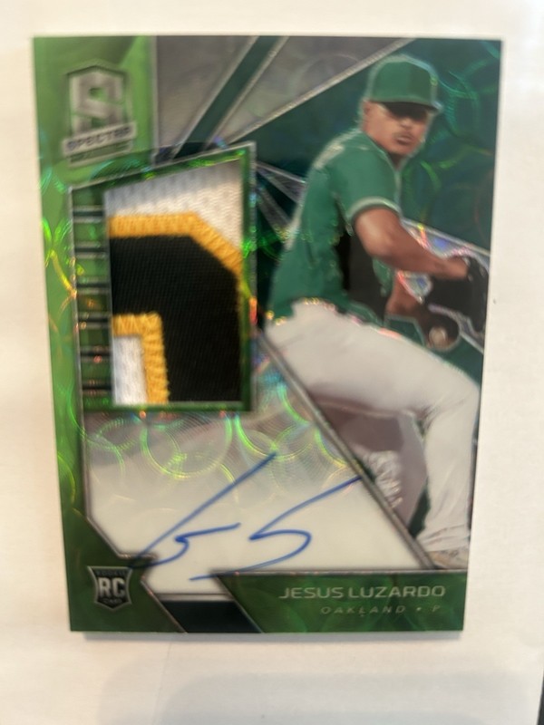 Jesus Luzardo Rookie Patch Auto 8/25 Rare Beautiful Card Great Patch