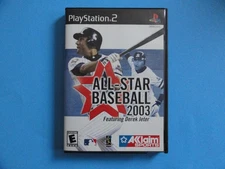 PS2 ALL-STAR BASEBALL 2003 ORIGINAL COVER ART IN BLOCKBUSTER VIDEO CASE *NO GAME