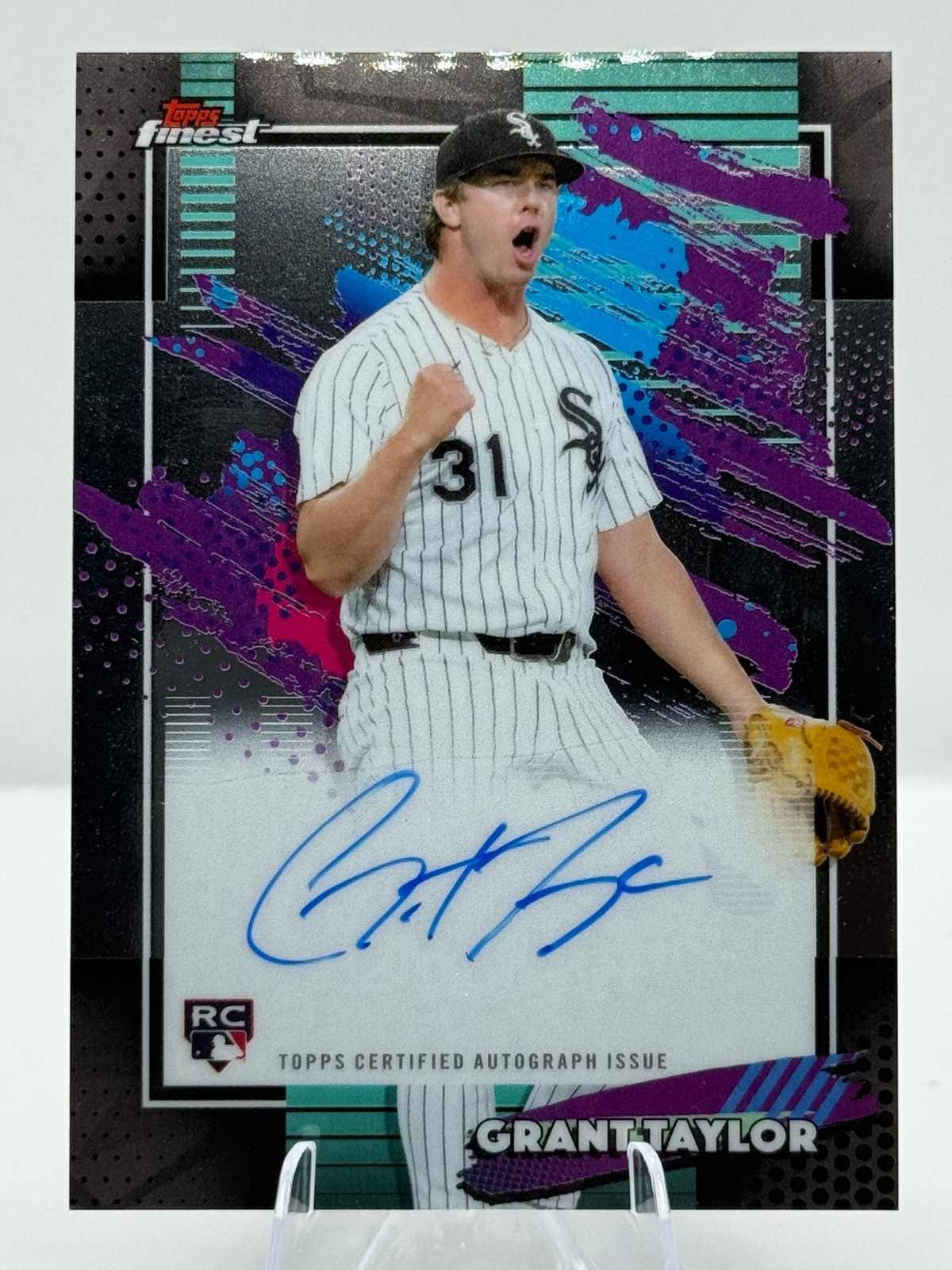 2026 Topps Finest Grant Taylor RC #FA-TA Mint  Rookie Auto White Sox Autograph