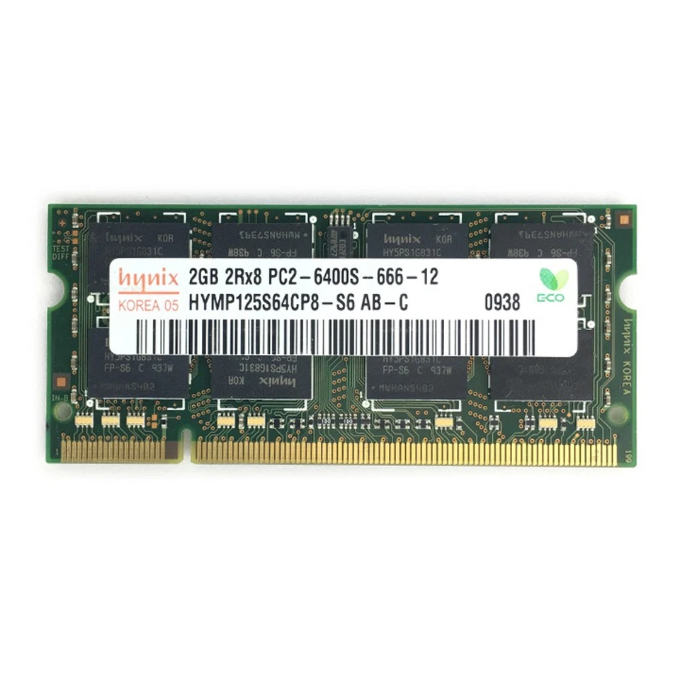 LOTE de 8 GB 4 GB 2 GB 1 GB DDR2 800 MHz 200 pines CL6 SO-DIMM RAM para computadora portátil Hynix Foto 4 de 4