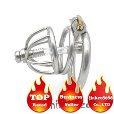 Stainless Steel Male Chastity Cage Device Metal Men's Locking Belt Restraint C83