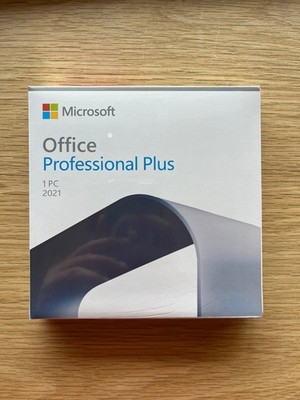 Microsoft Office 2021 Professional Plus - 1 PC Windows - DVD + Key - New Sealed