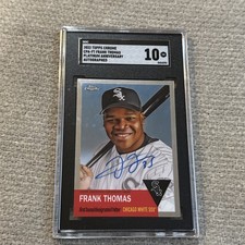 Frank Thomas 2022 Topps Chrome Platinum Anniversary Auto Autograph Sgc 10