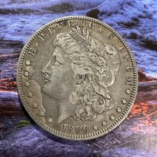 1886-O Morgan Silver Dollar VAM-1A2 "E" rev Top 100 VF