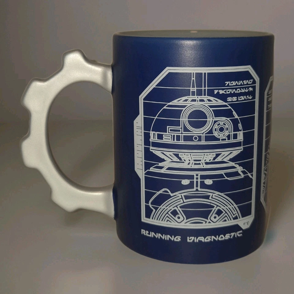 Disney Star Wars Mug Galaxy Edge R2 D2 Blueprint Cup Coffee Tea Cocoa EUC - Image 3 of 4