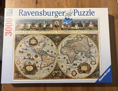 1994 Ravensburger 3000 Teile Puzzle 1665 Neue Weltkarte Nova Totivs