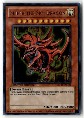 Slifer the Sky Dragon YGLD-ENG01 Limited Ultra Rare Yu-Gi-Oh TCG LP