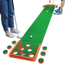 Golf Putting Green Practice Mat Pong Game 11.5 FT!!
