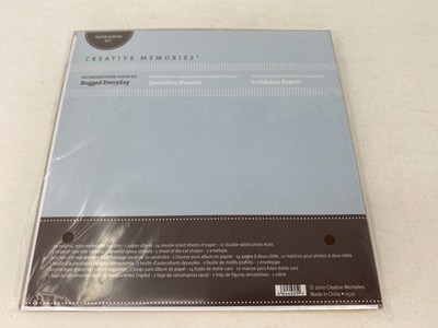 Creative Memories Paper Album Kit Recordable RUGGED EVERYDAY Paper Mats Stickers