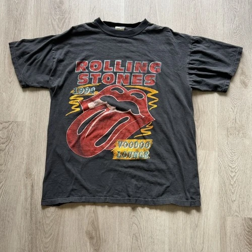 Rolling Stones Voodoo Lounge World Tour T-Shirt 1990s vintage concert t-shirt, vintage, size XL, single stitch, B+ condition