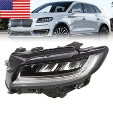 LED Headlight Left For 2019 2020 2021 Lincoln Nautilus Driver Side W/O Adaptive