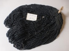 au poids 400g perle ancienne en verre  broderie passementerie noir mat sur fils