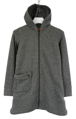 Merrell Sweatshirt Damen Klein Grau Reißverschluss Taschen mit Kapuze