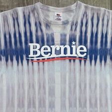 One of One Bernie Sanders Custom Tie Dye Men's L Official Made in USA Campaign T