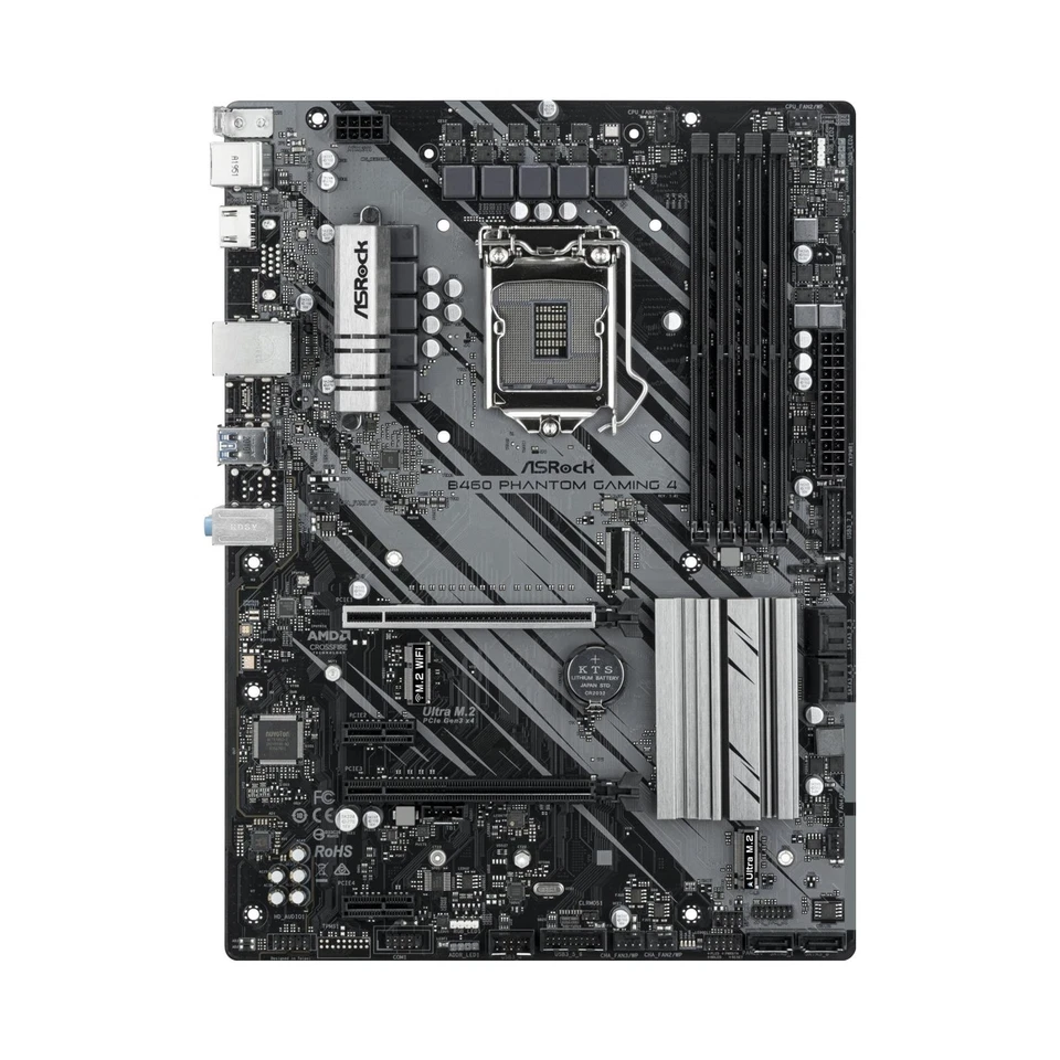 ASRock B460 Phantom Gaming 4 Intel B460 Mainboard ATX Sockel 1200 #323465