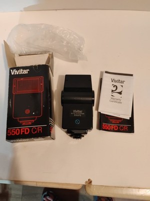 VIVITAR 550 FD C/R  AUTO THYRISTOR LENSE WITH BOX AND PAPERWORK