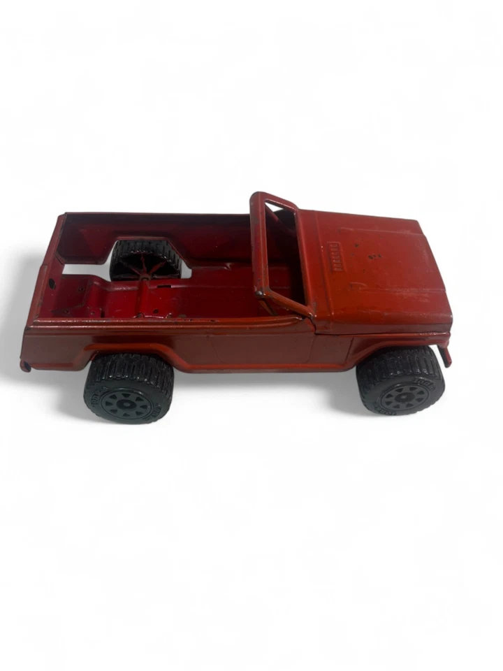 Vintage Diecast Truck Lot 1980 Red Pickup Construction Vehicles Collection Mixed - Image 4 of 4