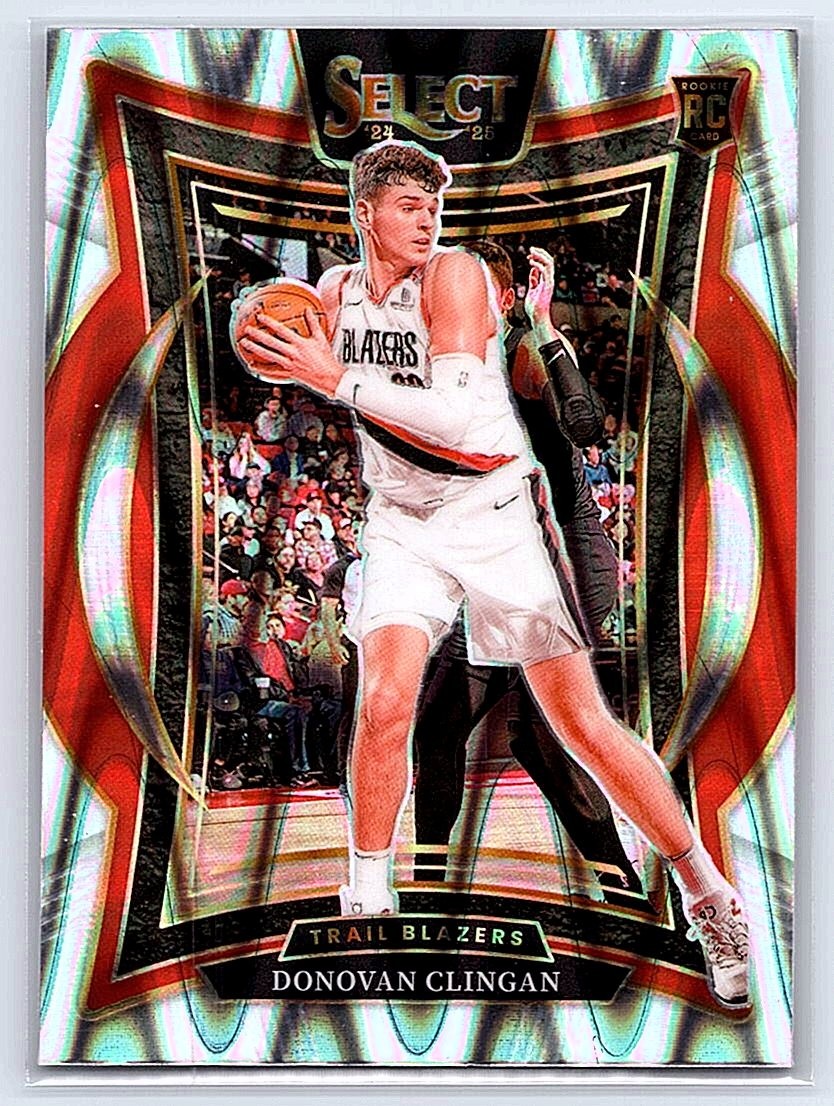 2024-25 Panini Select #69 Donovan Clingan Tectonic Prizm