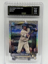 GMA 10 JESUS MADE MOJO CHROME PROSPECTS #BCP-245 2025 BOWMAN CHROME MEGA BOX 🔥